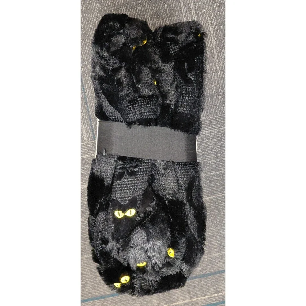 NWT SAME DAY SHIP VIRAL COSTCO FAUX FUR HALLOWEEN FALL THROW BLACK CAT